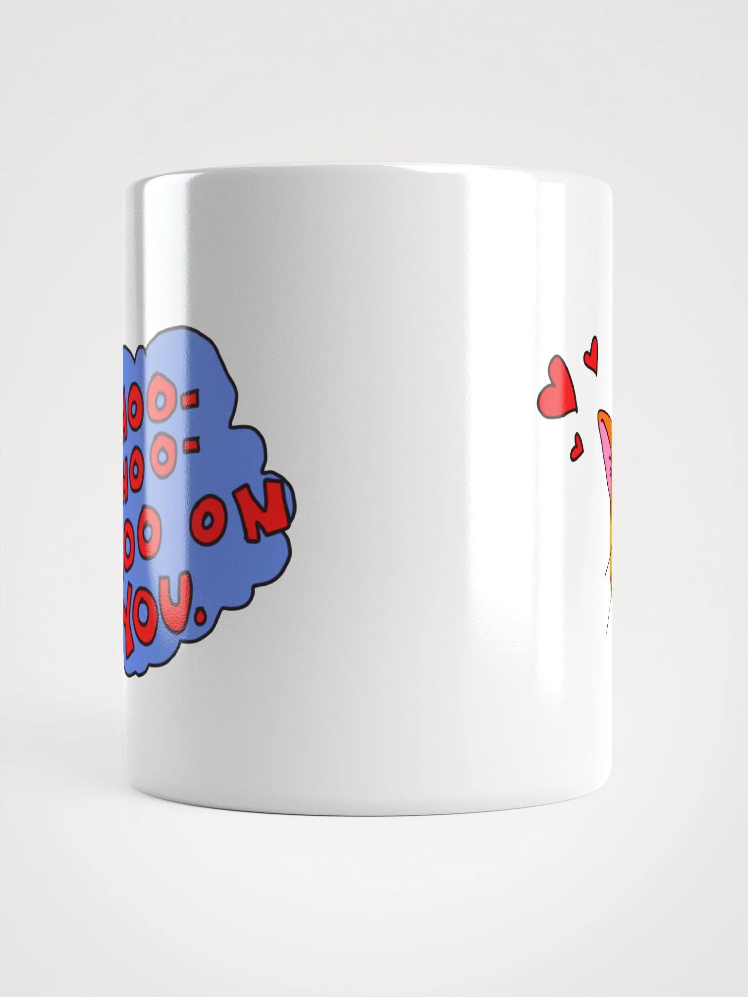 Achoo on You Orange Cat Mug Glossy White product image (2)