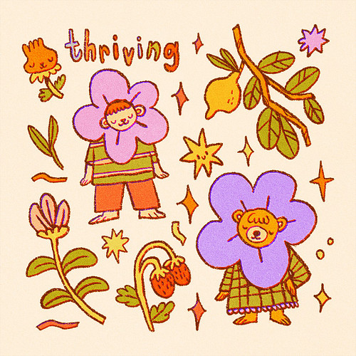 Cute little flower guys!! 

Tried out a new lineart brush and it felt so fun!! I love how it looks! (It's one of my own!). An...