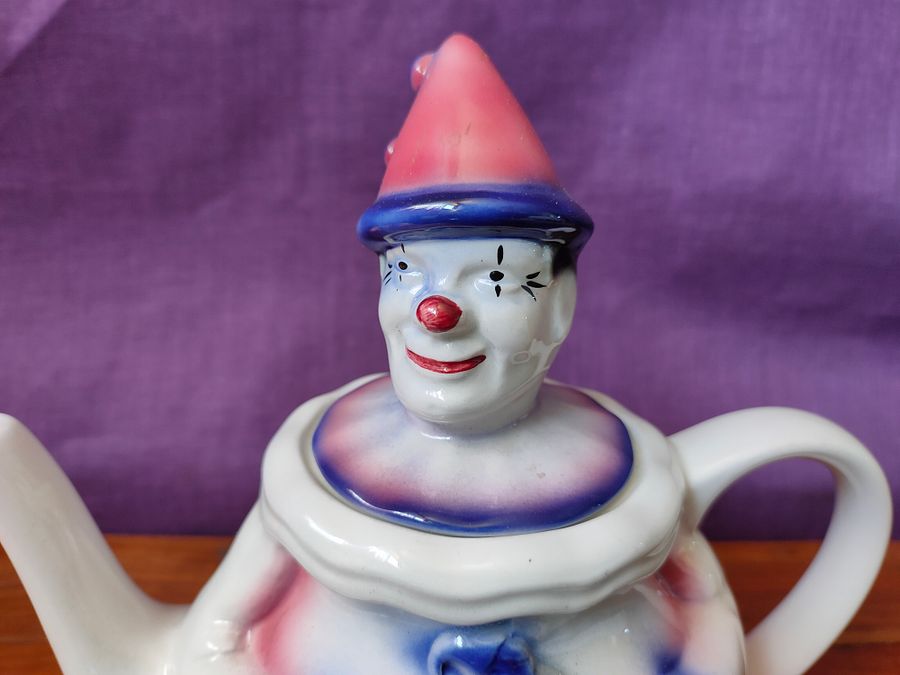 Bule vintage palhaço, cerâmica inglesa product image (3)