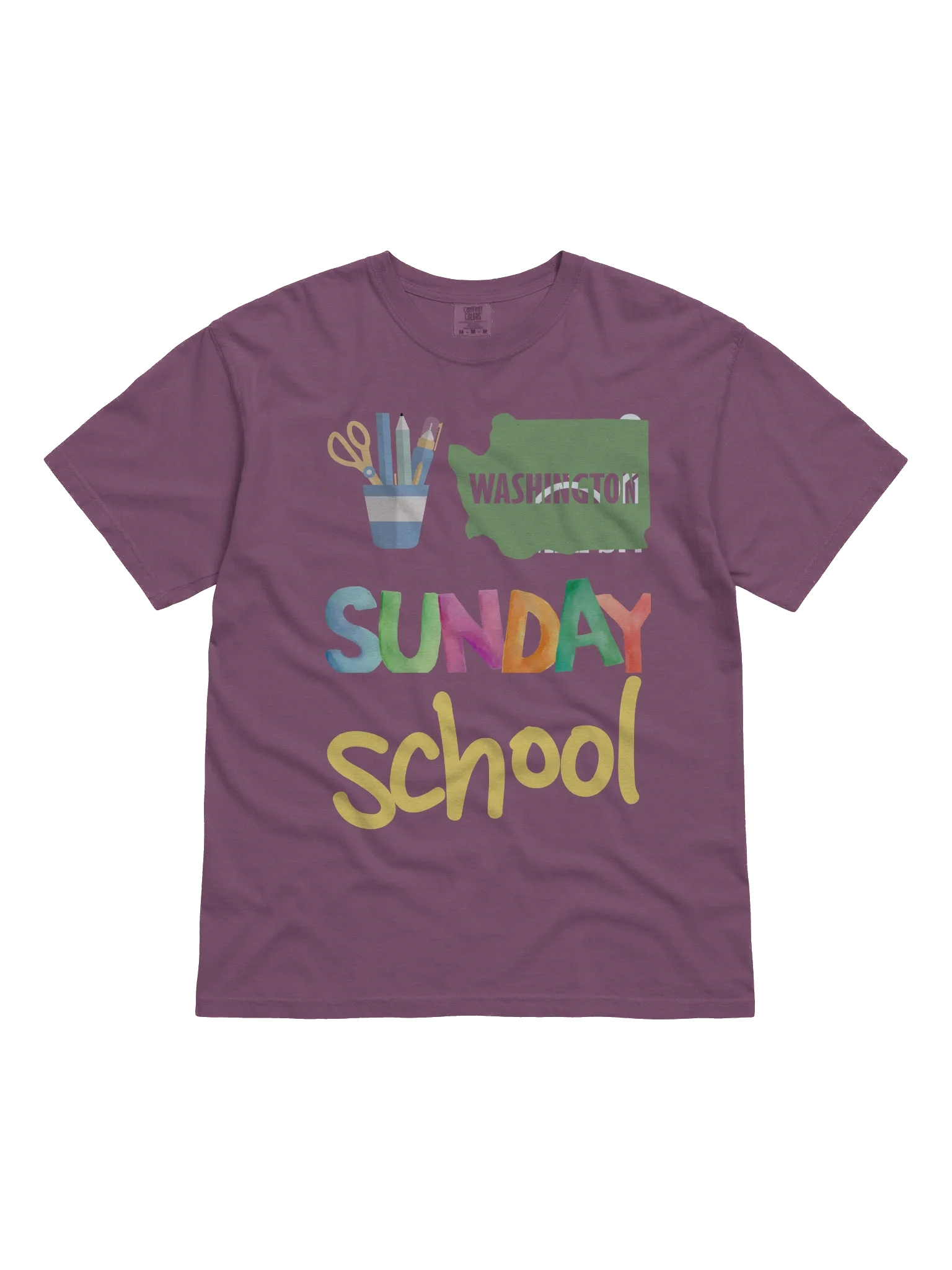 WASHINGTON Sunday School Comfort Colors Tee product image (1)
