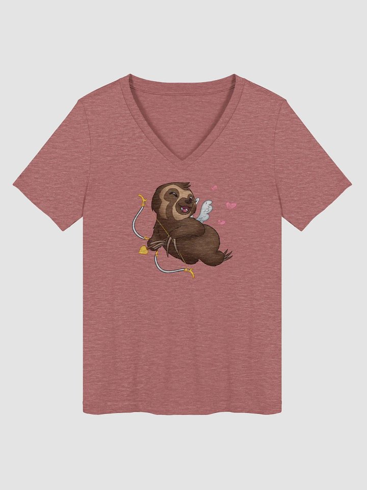 Cupid Sloth V-Neck Tee product image (3)