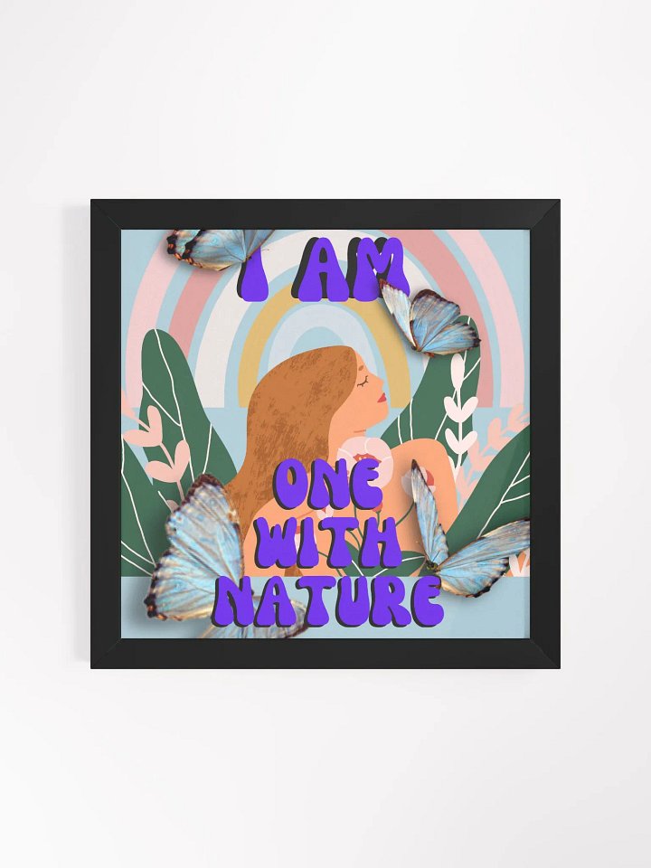 I am one with nature - Affirmation Poster product image (1)