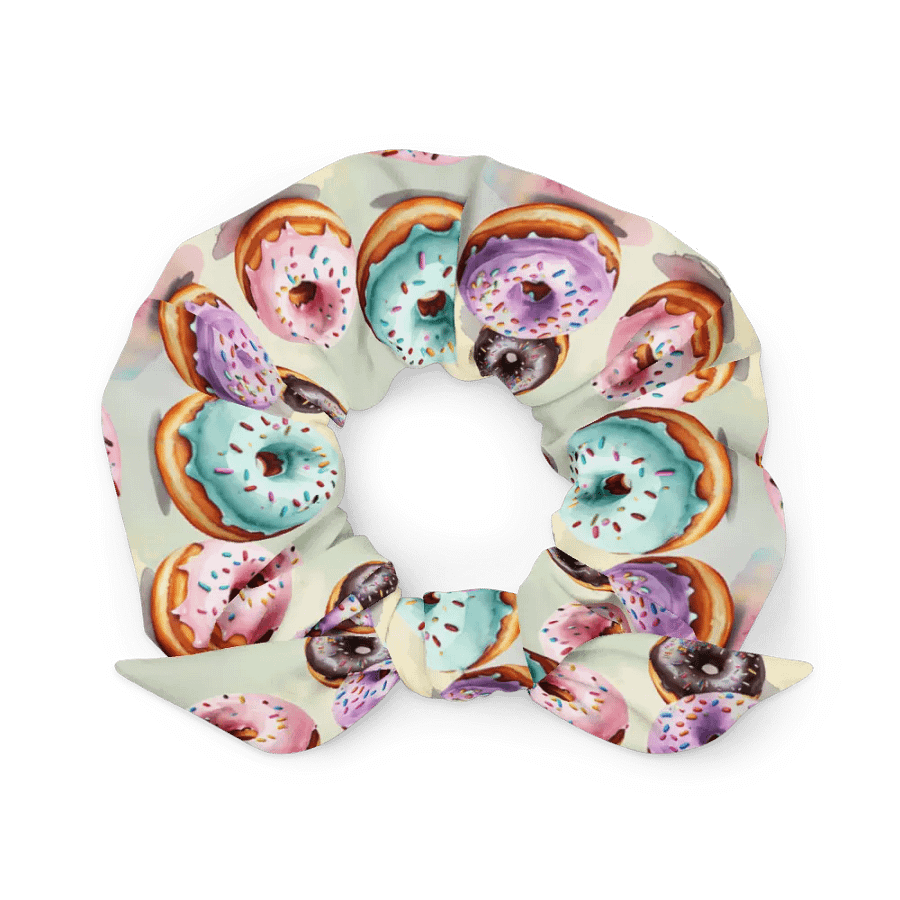 Hair Scrunchie - Pastel Sprinkled Donuts product image (1)