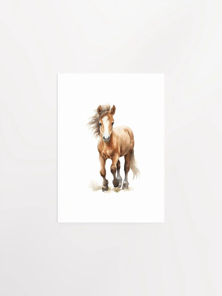 Watercolor Horse Nursery Decor Print product image (2)