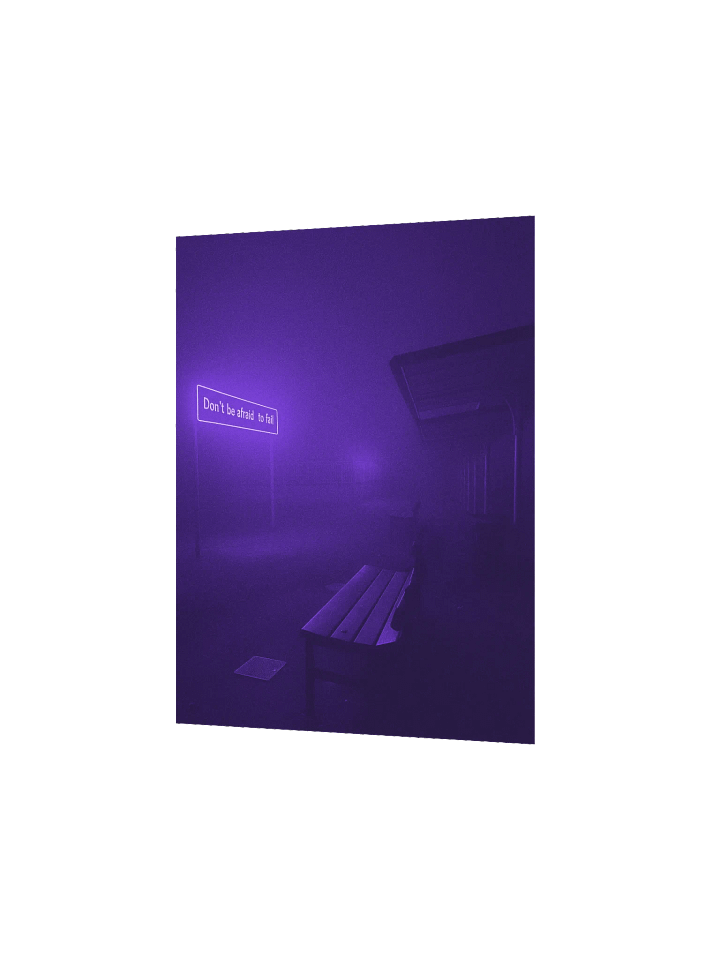 "Dont be afraid to fail" Matte Poster product image (8)