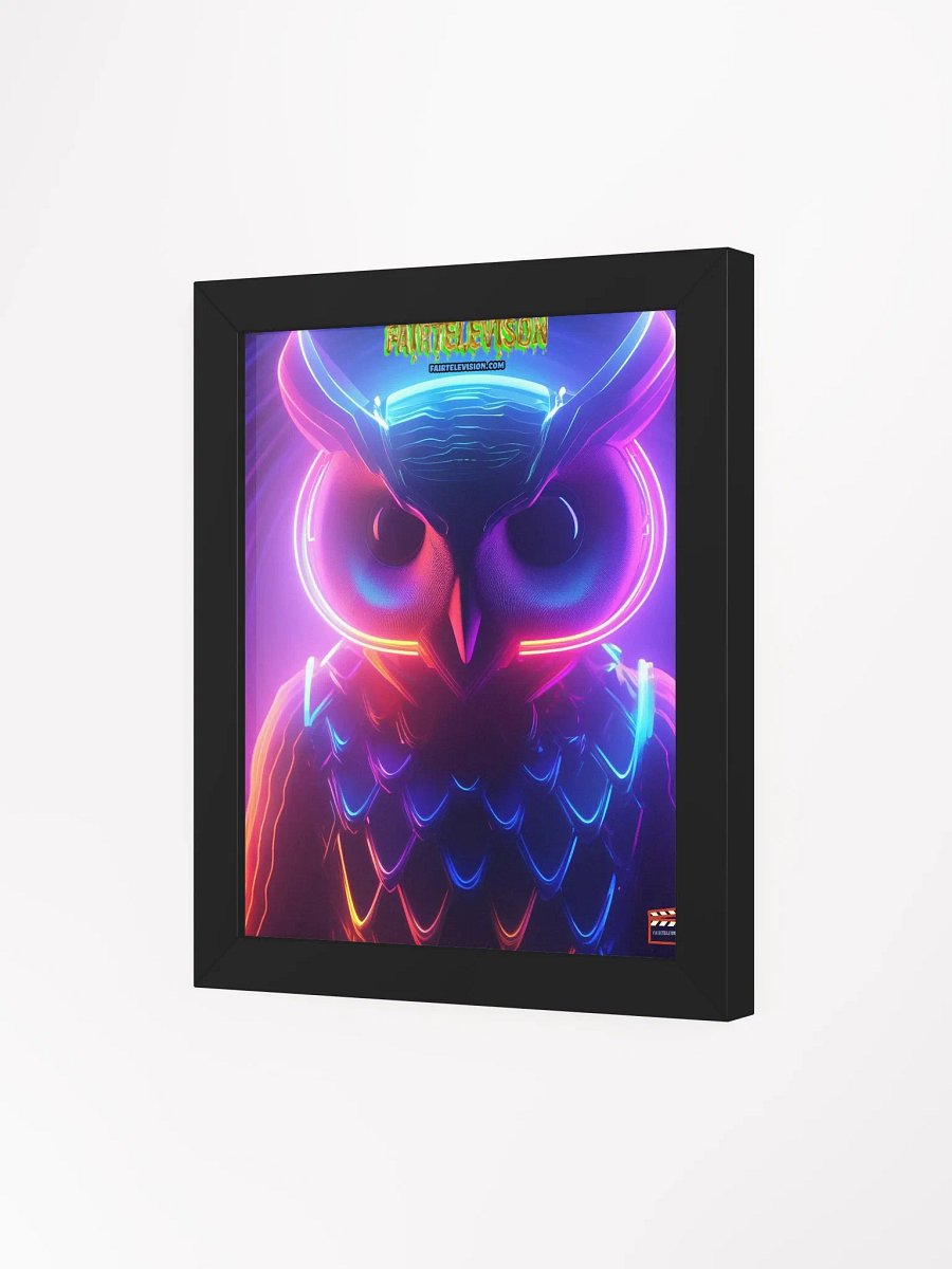 Neon Owl Dreams Framed Poster product image (3)