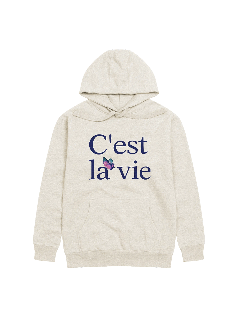 Vibrant Butterfly 'C'est la vie' Hoodie product image (2)