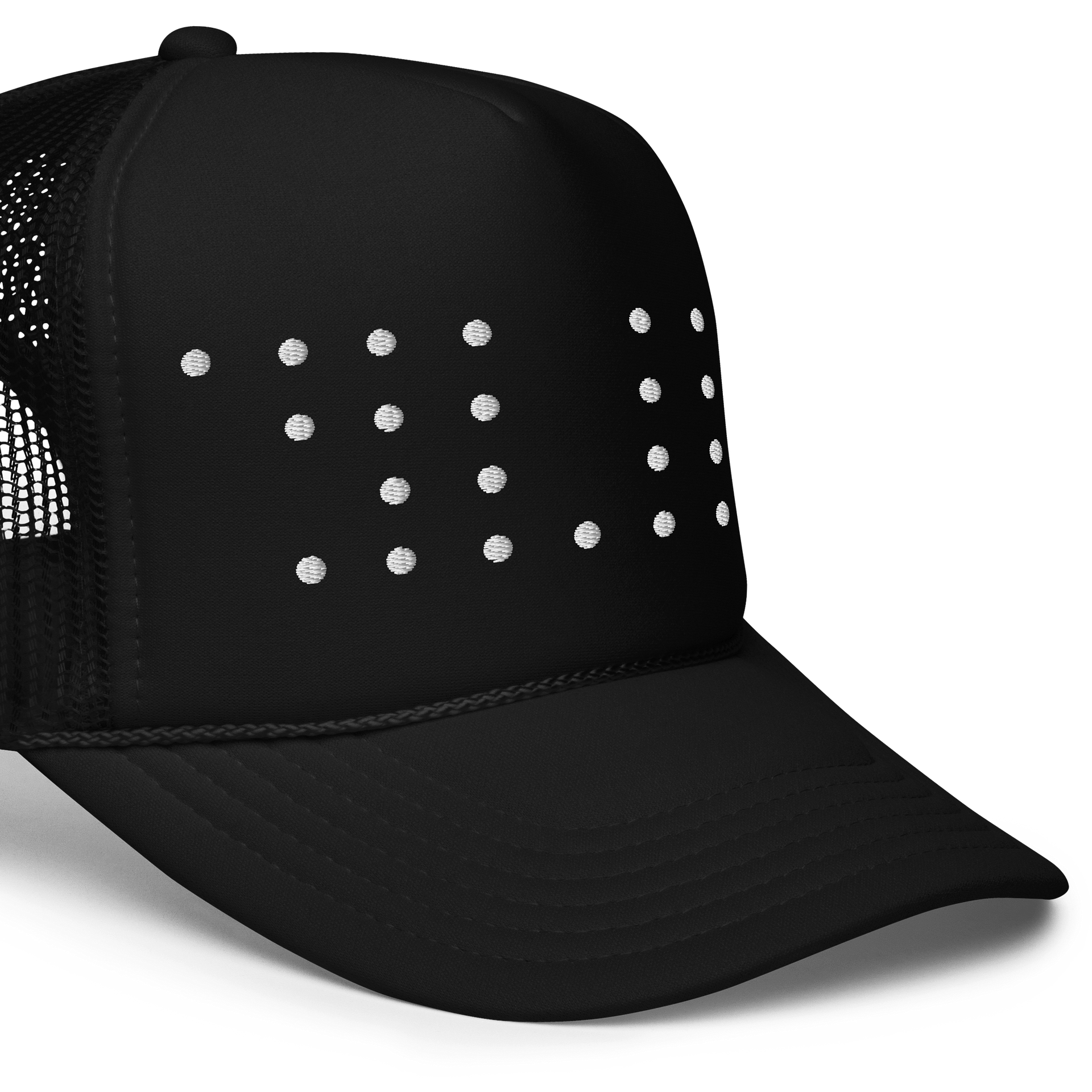 Pixel Symmetry Foam Trucker Hat product image (5)