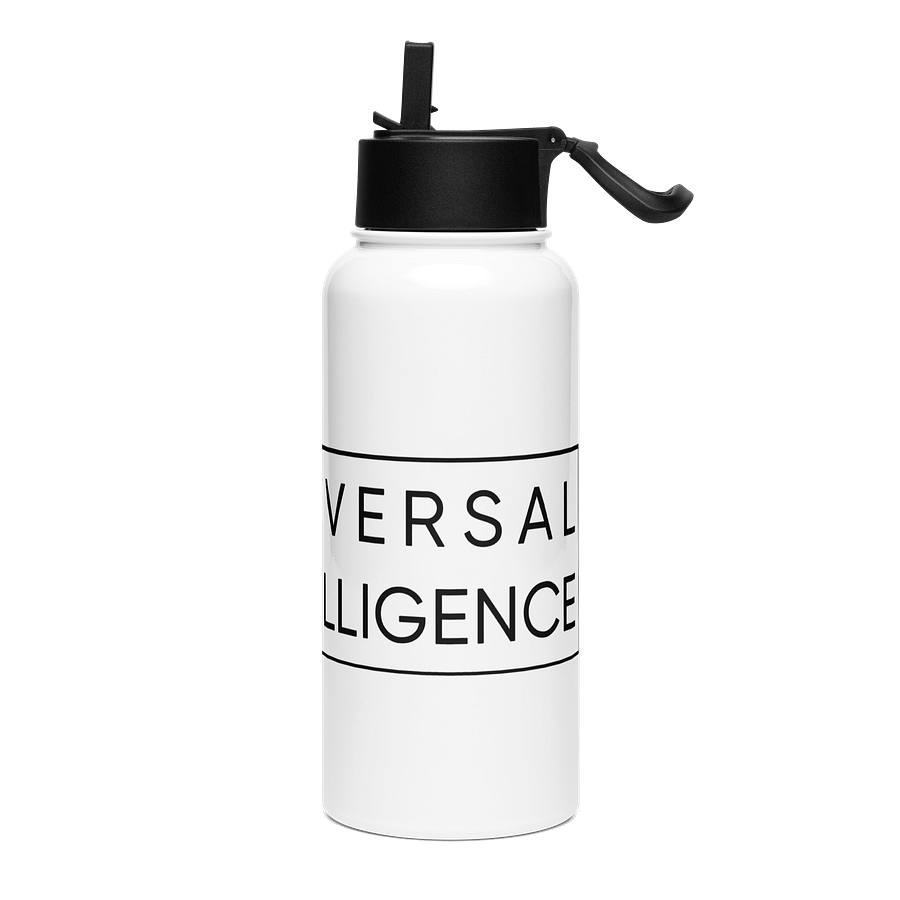 Stainless Steel Water Bottle w/Straw product image (3)