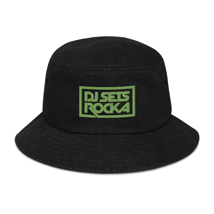 DJSETSROCKA Bucket Hat Green Logo product image (1)