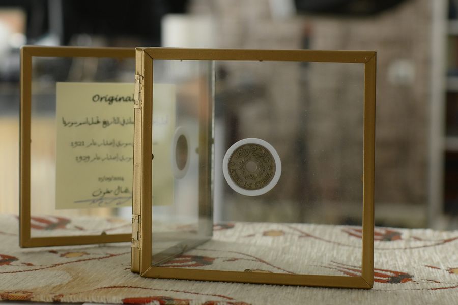 مجموعة مميزة _ اول عملتان معدنيتان صدرتا في تاريخ دولة سوريا 1921 product image (4)