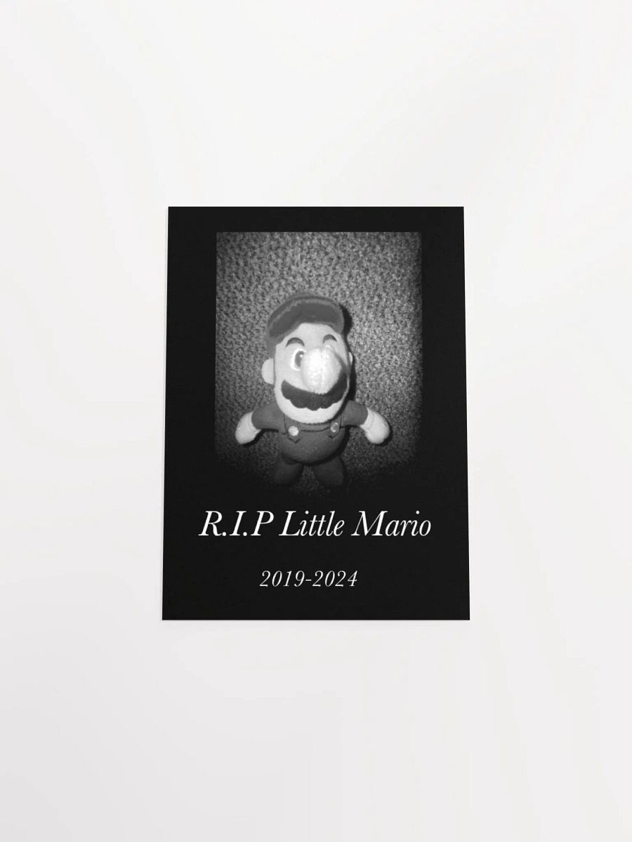 Little Mario Memorial Poster (rest in peace.) product image (4)