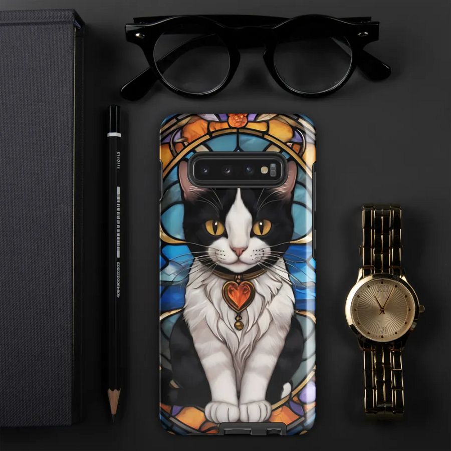 Stained Glass Cat Samsung Galaxy Case product image (51)
