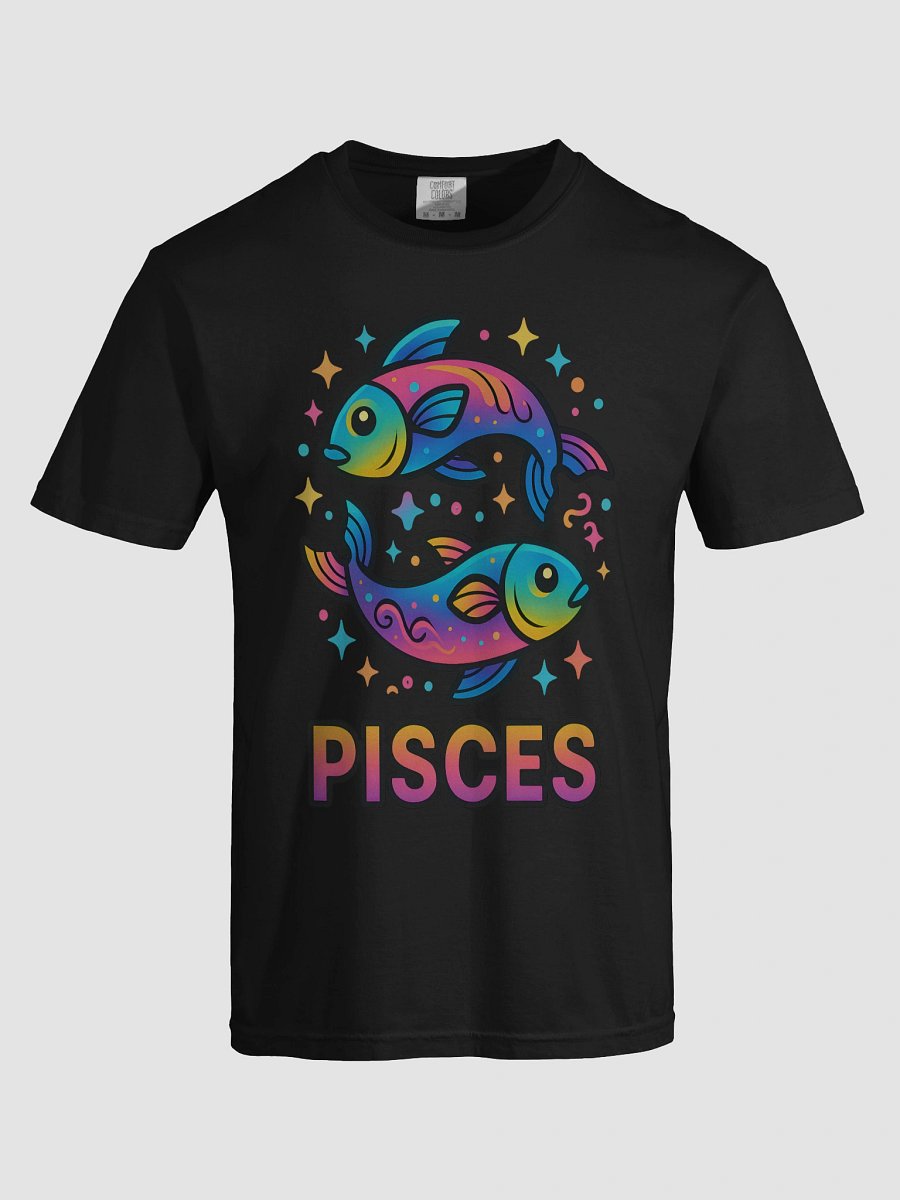 Pisces Zodiac Sign T-Shirt – Dreamy & Compassionate Star Sign Design product image (7)