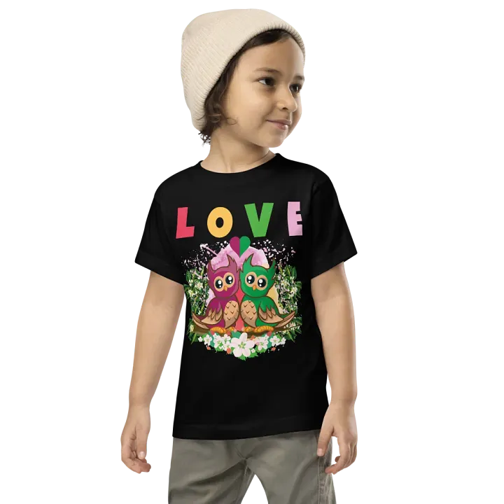 Love Colorful Funny Cute Bella +Canvas Toddler T-Shirt – Best Gift for Kids product image (2)