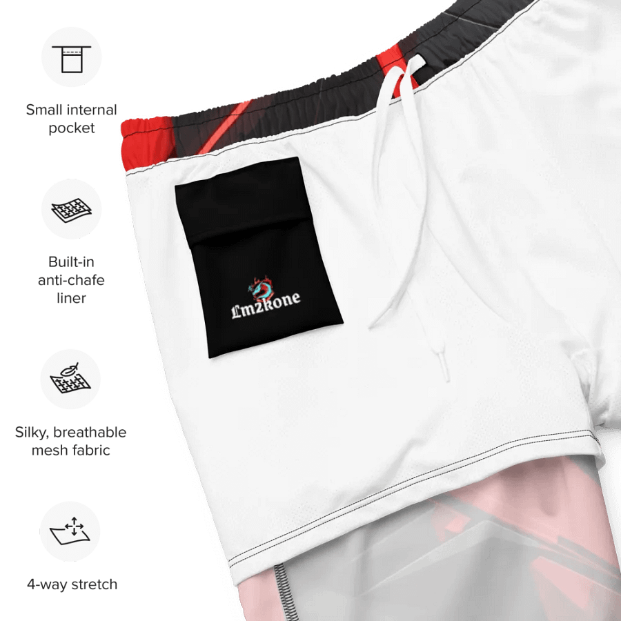 Abstract red ans black- Swim Trunks product image (7)