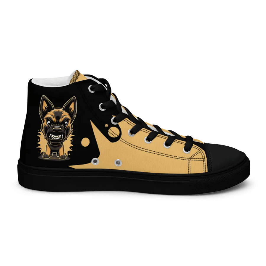 Belgian Malinois Angry Pup - Women's High Top Canvas Shoe product image (7)
