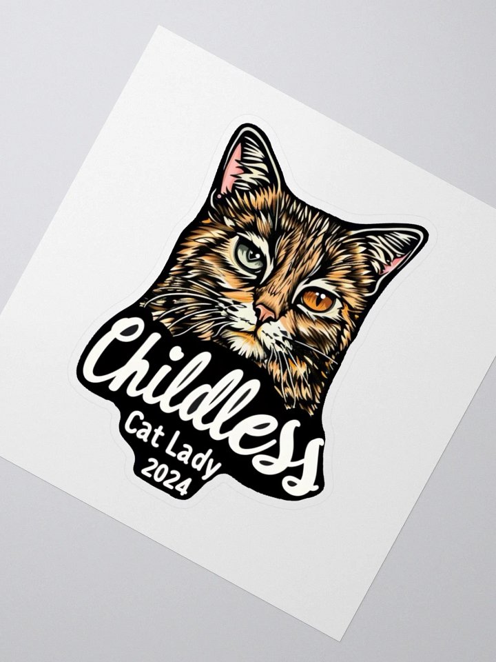 Childless Cat Lady 2024 Sticker 2.75 inch product image (2)