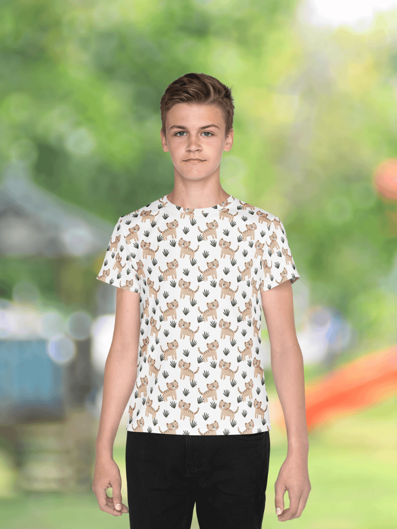 My little Cat | Unisex Youth Crew Neck T-Shirt product image (1)