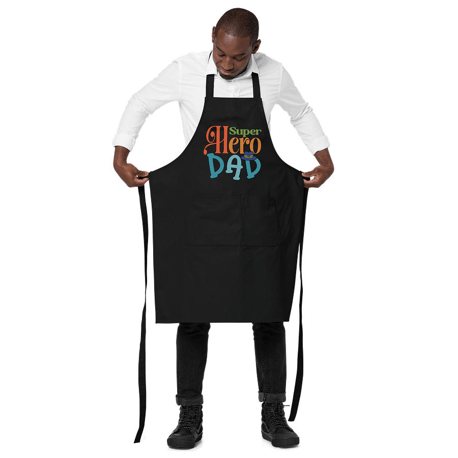 Super Hero Dad Organic Cotton Apron product image (3)