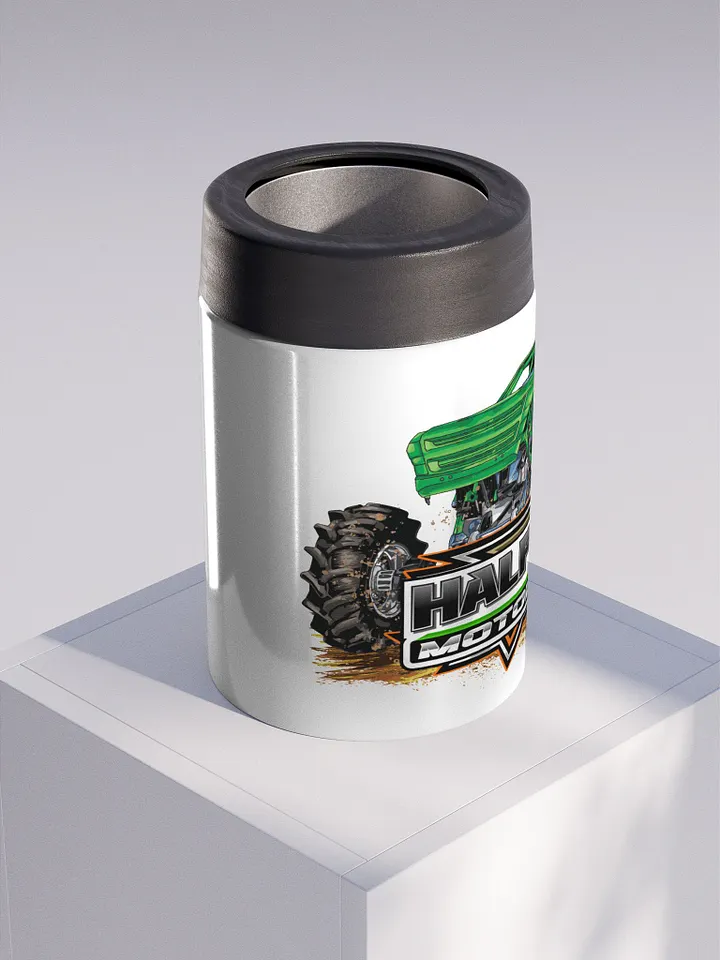 HALF ASSED MOTORSPORTS METAL KOOZIE product image (1)