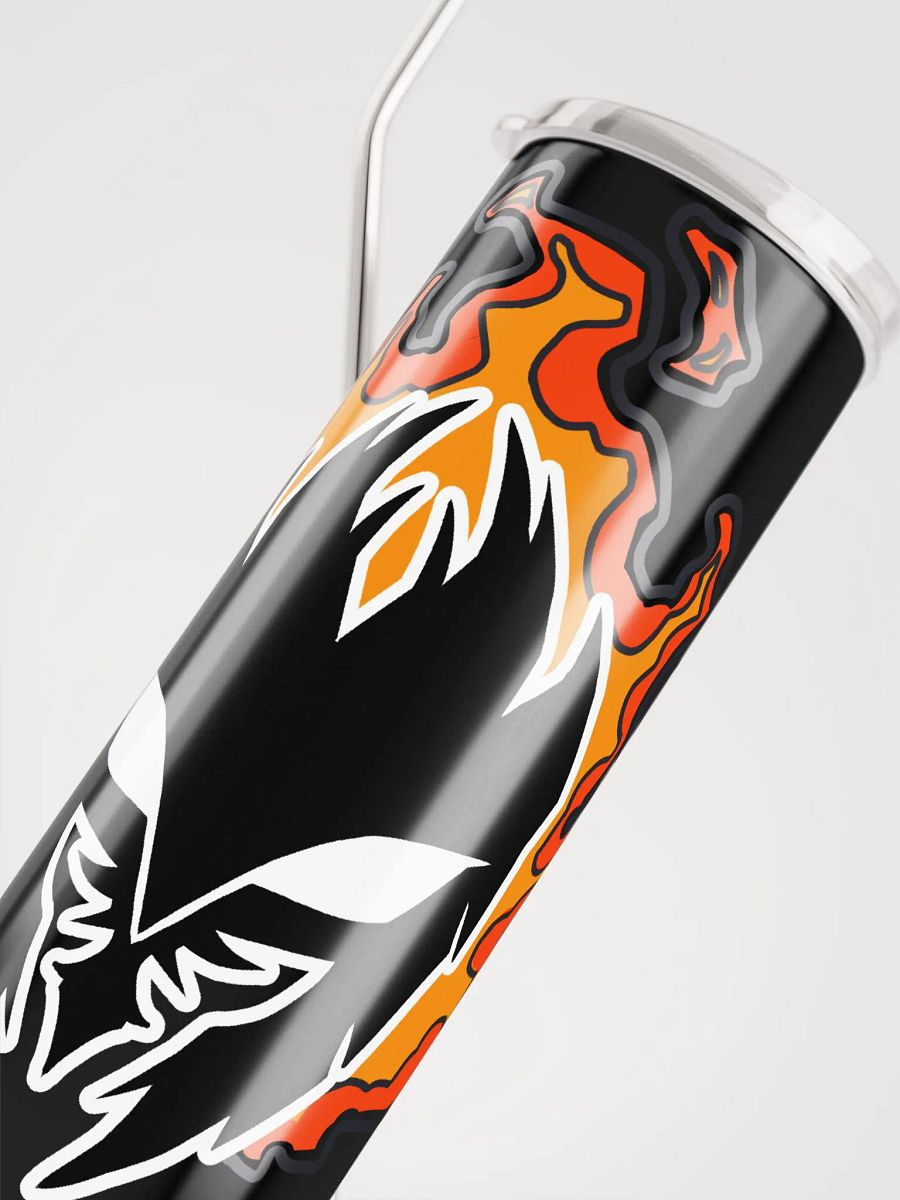 Mask Icon v2 (Black) Stainless Steel Tumbler & Straw product image (5)