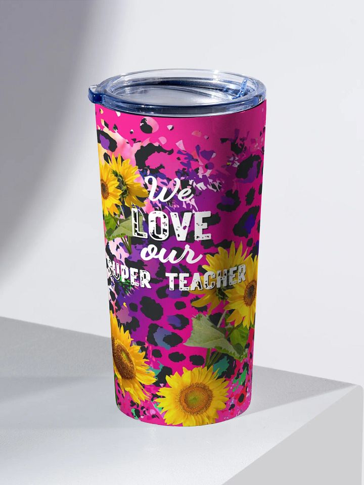 Super Teacher Leopard Print Tumbler parents git to wonderful teachers product image (2)