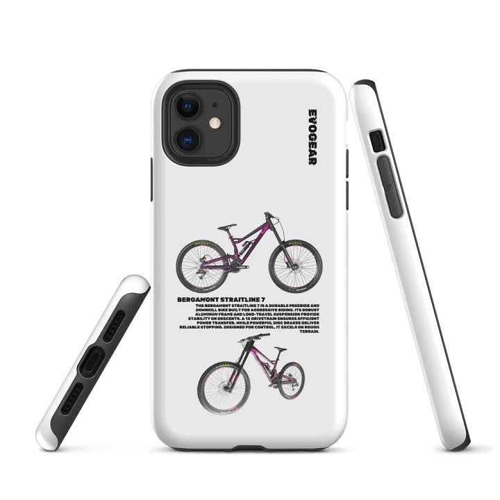 White Bergamont Straitline 7 iPhone Case product image (1)