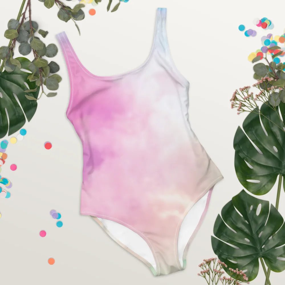 Blur Cloud Rainbow Design one piece Swimsuit - V4 product image (8)