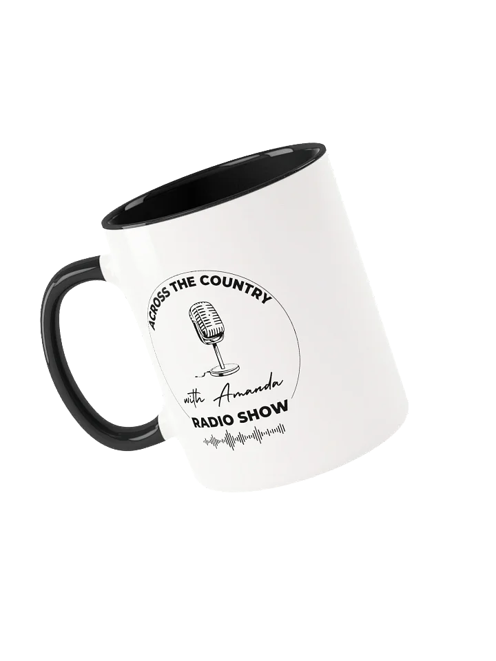 Across The Country with Amanda Logo Black Coffee Mug product image (1)