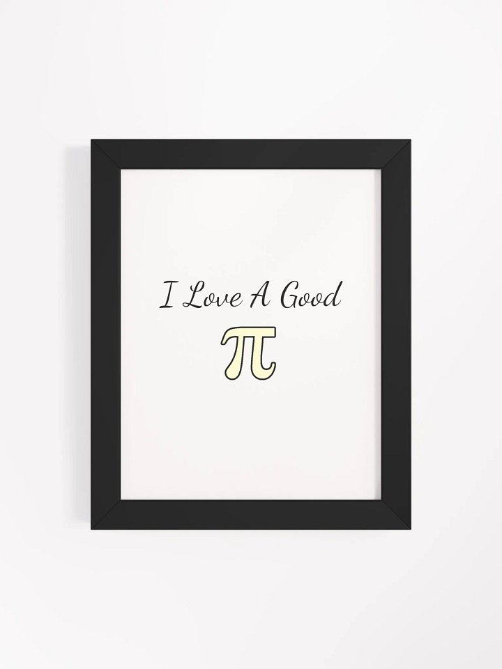 Cream "pi" Framed Poster product image (1)