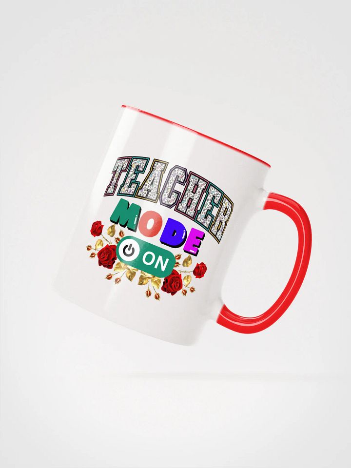 Teacher Mode On, Floral Teachers Ceramic Mug product image (2)