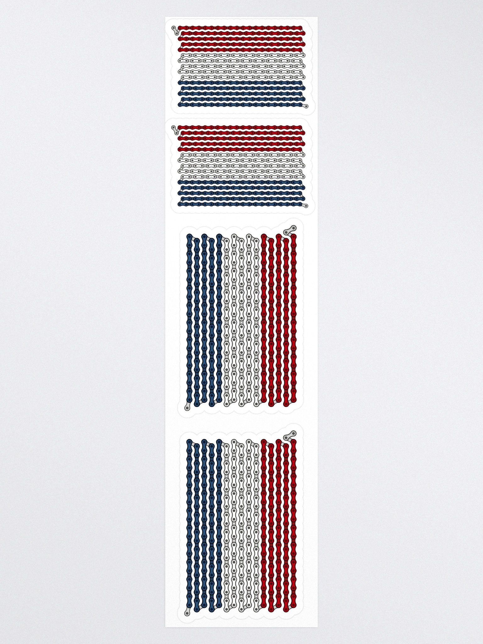 Netherlands Bike Chain Flag Stickers, Mixed Size 4 Pack product image (3)