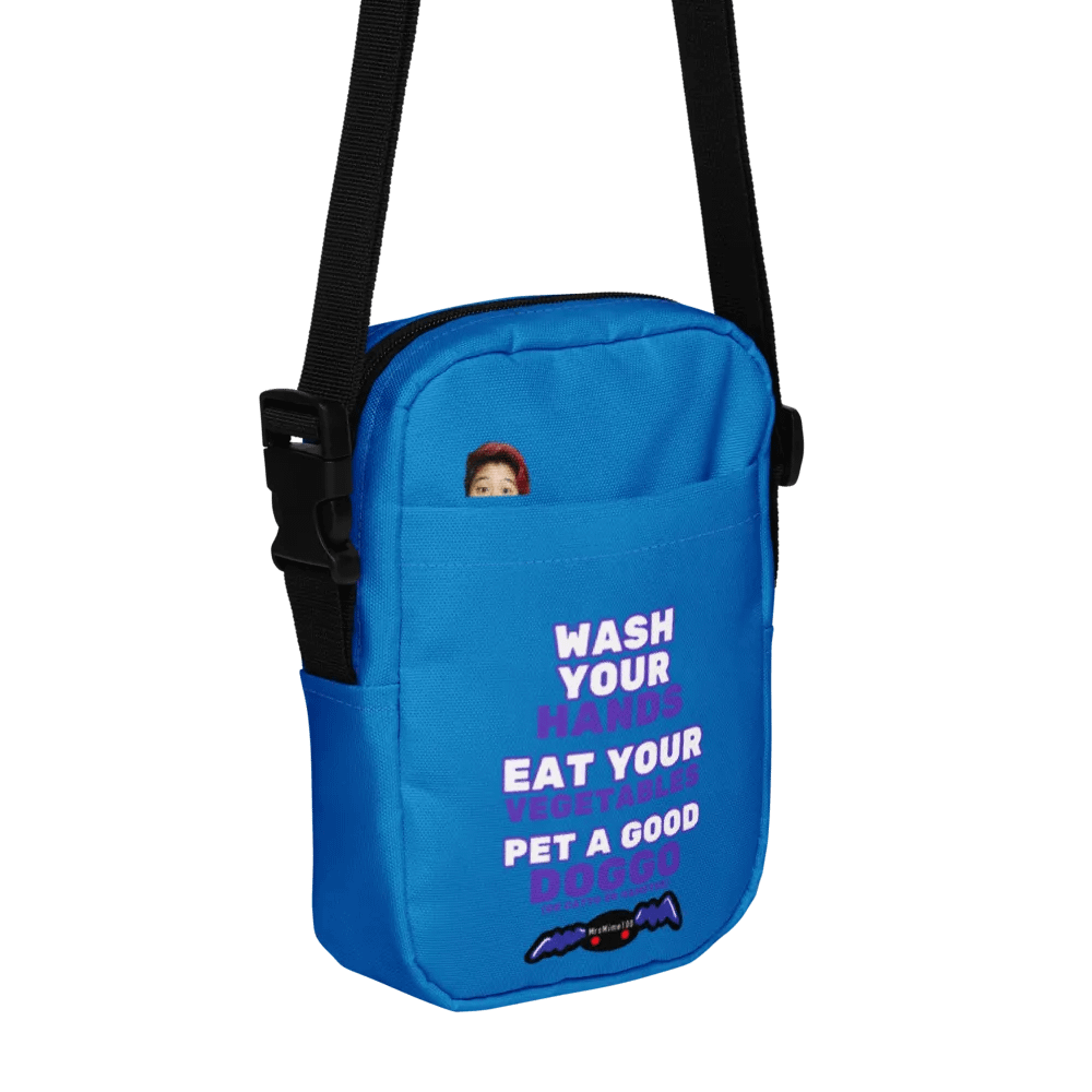 Wash Your Hands, Eat your Veggies, Pet a Doggo (Mystic Crossbody Bag) product image (5)