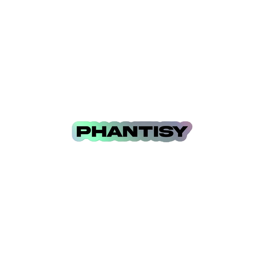 Phantisy Black Font Holo Sticker product image (1)