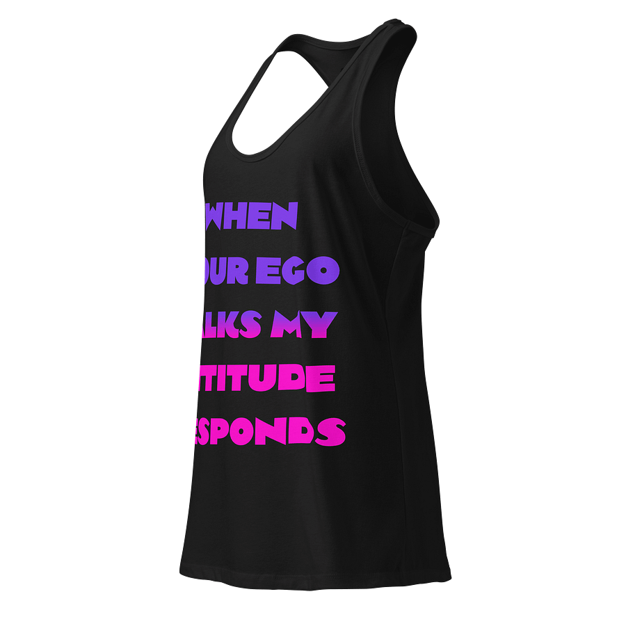 Ego vs Attitude Women's Racerback Tank product image (3)