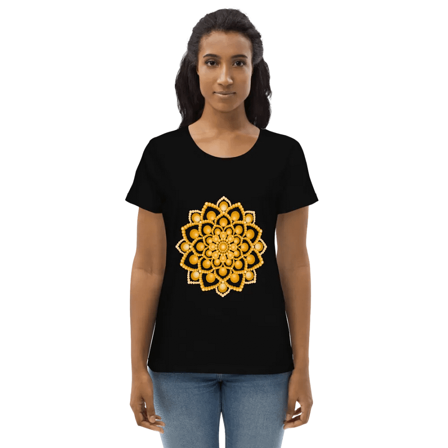 Orange Flower Mandala Eco Tee product image (1)
