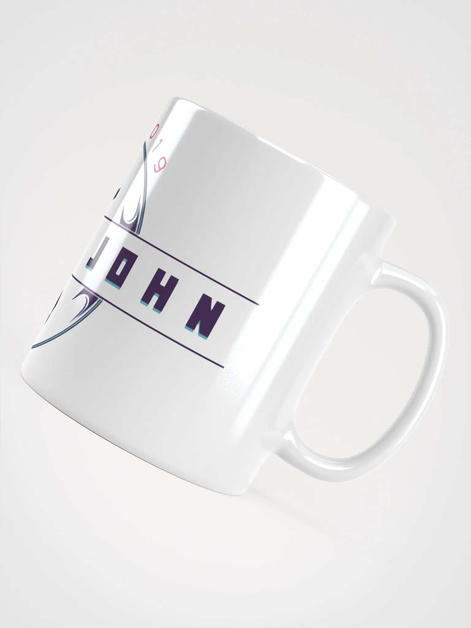 UJ White glossy mug product image (15)