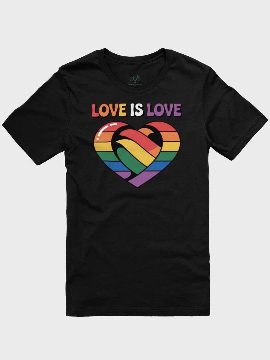 Unisex Supersoft Love is Love Rainbow Heart T-Shirt - Pride Collection | Graphic Grove product image (8)