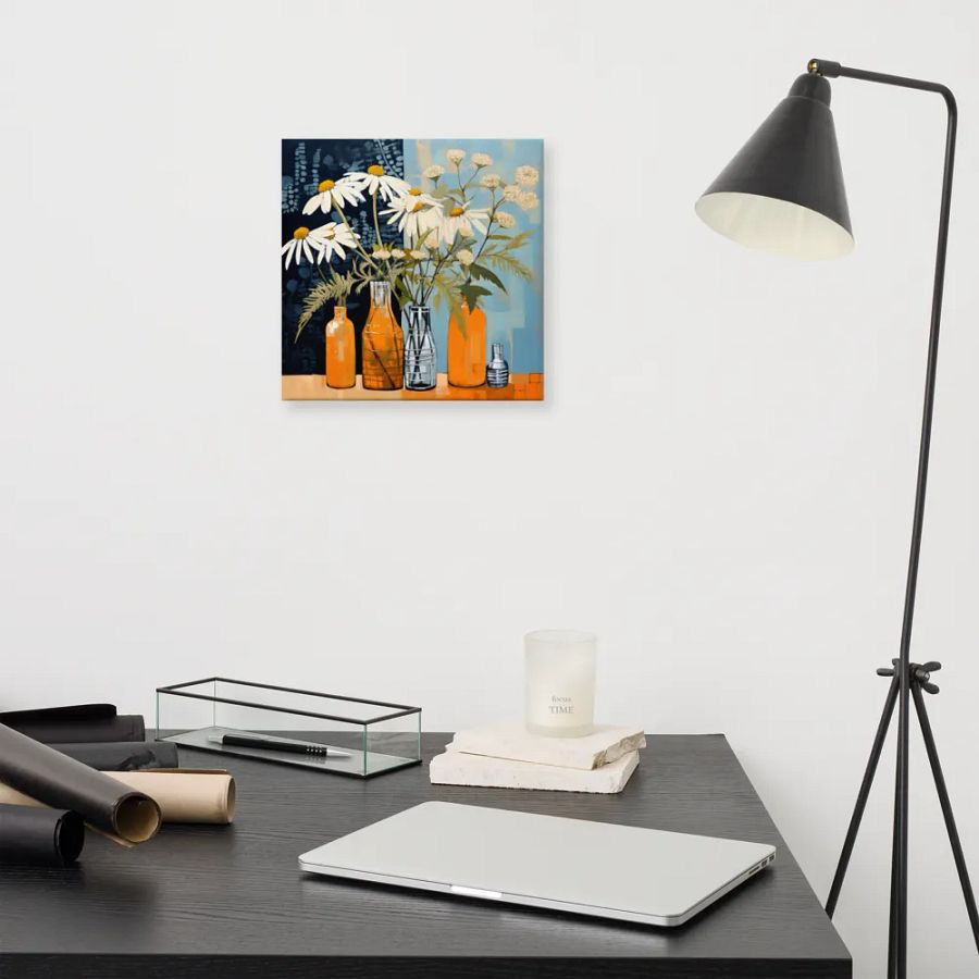 Art2401-78 Vase Flowers Still Life - Canvas Print - sm product image (8)