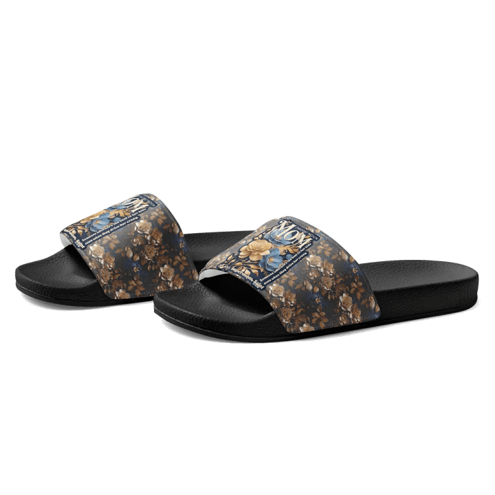 Funny Mom Floral All Over Print Slides product image (2)