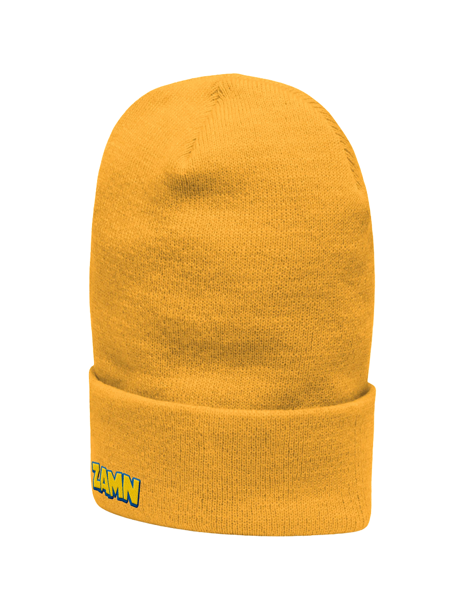 ZAMN Logo Beanie: Gold product image (5)
