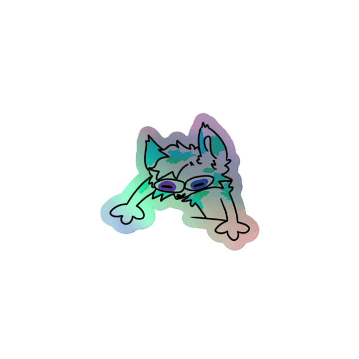 Fisk At My Limit Holographic Sticker product image (1)