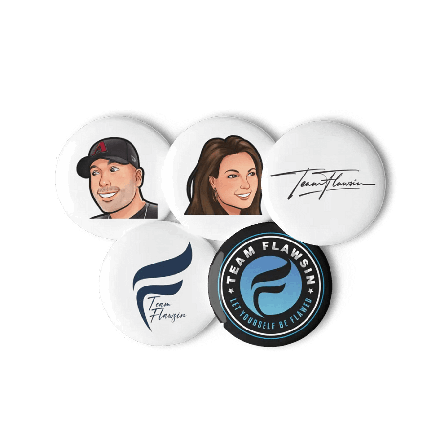 Team Flawsin Set of Pin Buttons product image (6)