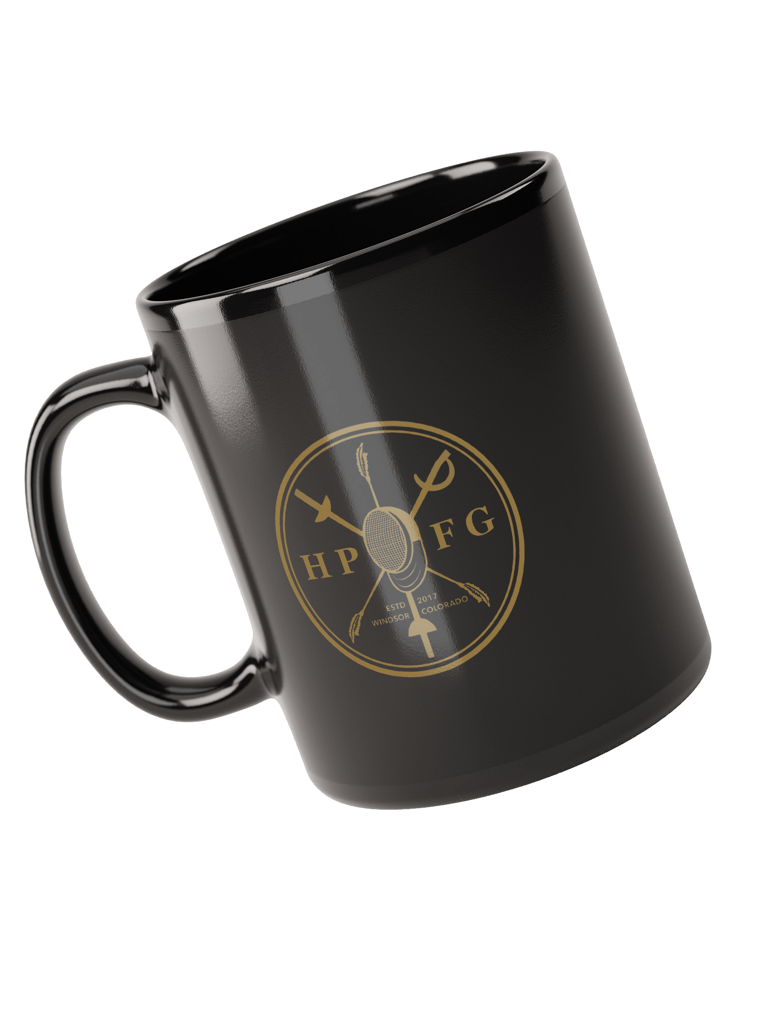 Black High Plains Fencing Guild Emblem Mug product image (3)