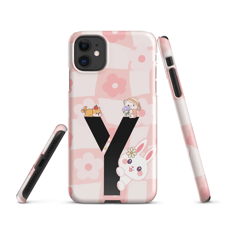 Whimsical Floral 'Y' Snap Case for iPhone® product image (1)