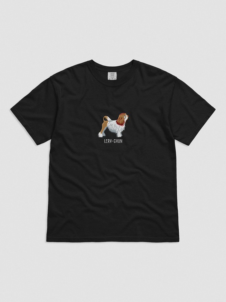 Lerv-Chun T-Shirt(Embroidered) of a Lowchen(Brown & White) product image (2)