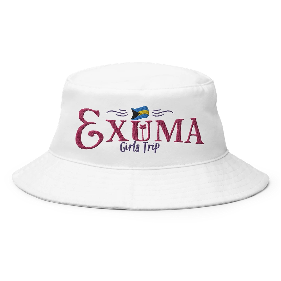 Exuma Bahamas Hat : Girls Trip Bahamas Flag Bucket Hat Embroidered product image (7)