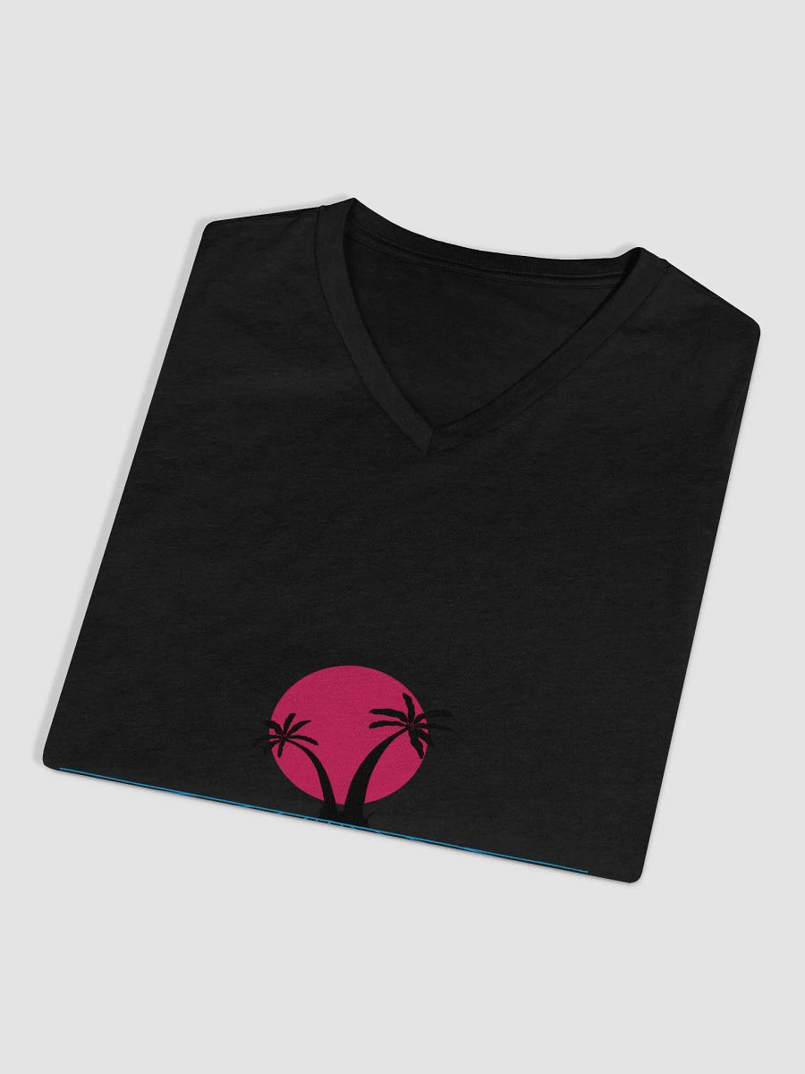 Vaporwave Sunset Women's V-Neck Tee product image (3)