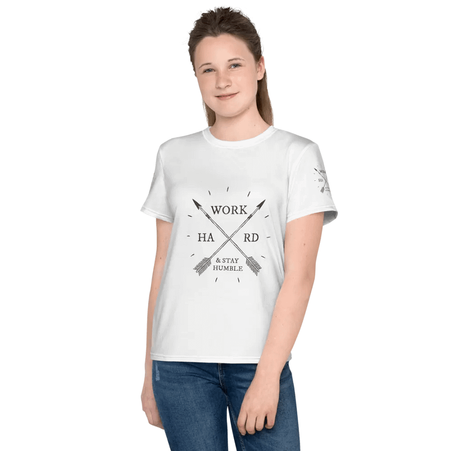 'Work Hard & Stay Humble' Work Ethic Youth T-Shirt product image (5)